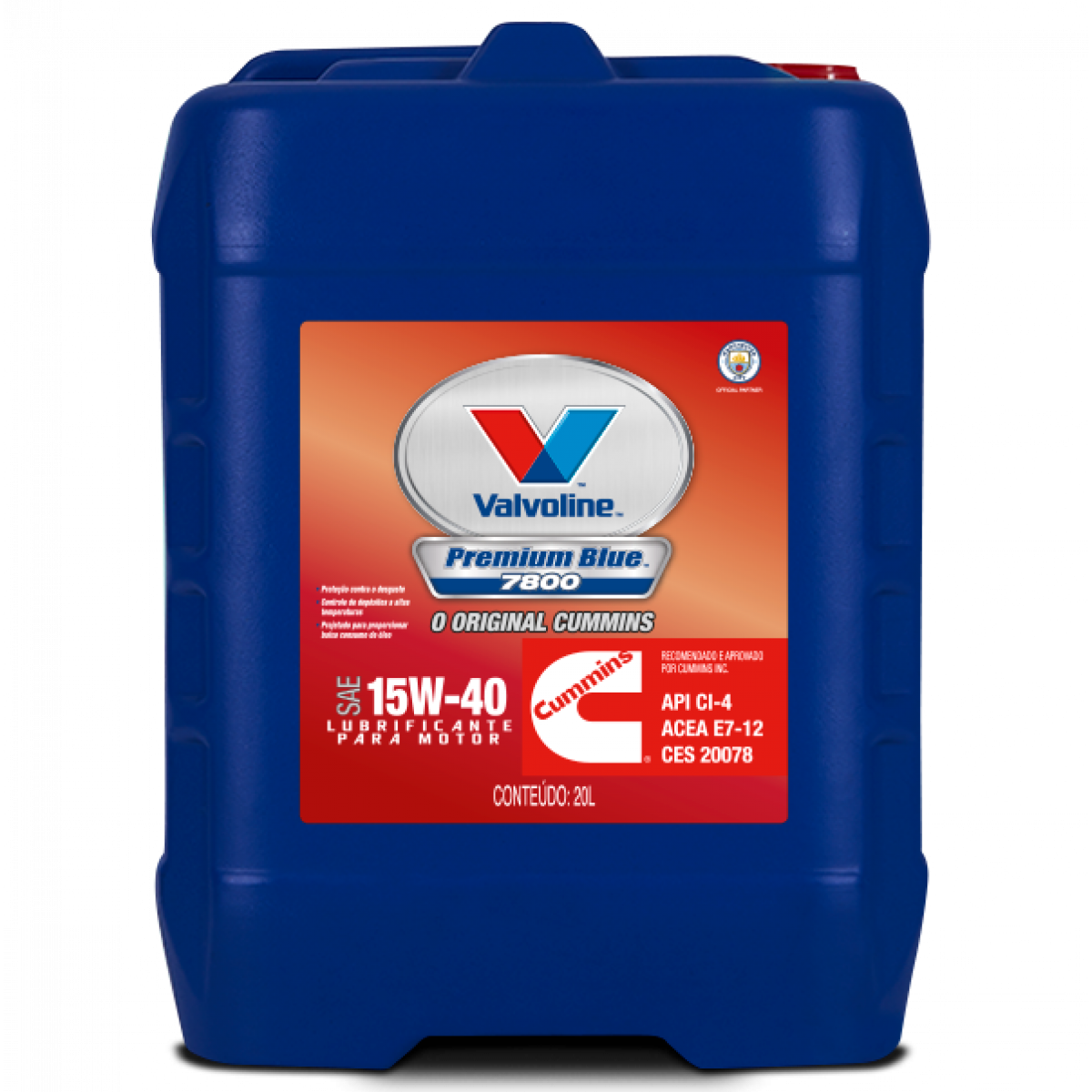 Óleo Motor Valvoline Premium Blue Mineral 15W40 Api Sl 20L