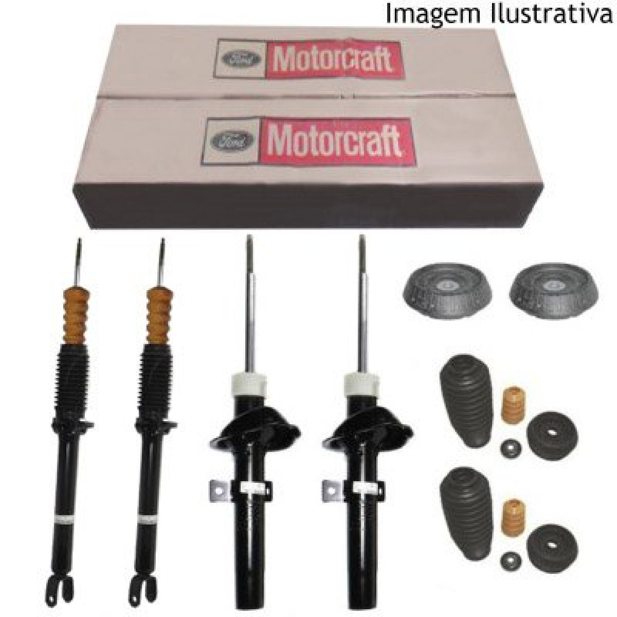 Amortecedor Genuíno Ford Novo Ka 1.0 1.6 08/10 (Kit Completo)