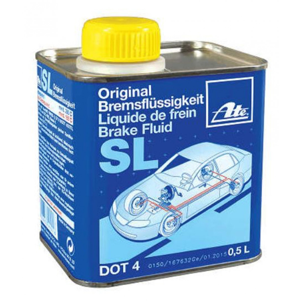 Fluido de Freio Dot 4 Ate Bremsflussigkeit SL 500ml