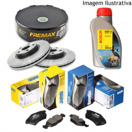 Freio Discos Pastilhas Fluido Peugeot 408 1.6 2.0 2011/ (Kit Dianteiro)