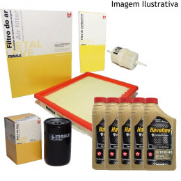 Óleos e Filtros GM Astra Hatch Sedan 2.0 8v Flex 2004/2008 10w40 (Kit Revisão)