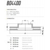 Disco Dianteiro Fremax Lexus Rx350 13/ (Par) BD4400 - 3