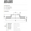 Disco Dianteiro Fremax Peugeot 407 05/09 (Par) BD4685 - 3