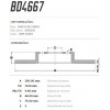 Disco Traseiro Fremax Bmw 116 12/15 (Par) BD4667 - 3