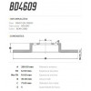 Disco Traseiro Fremax Peugeot 407 05/09 (Par) BD4609 - 3