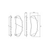 Pastilha de Freio Dianteira Bendix Ford Escort 1.6 1.8 Sw 97/ Hq2059 Garantia 06 meses - 3