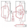 Pastilhas Freio Dianteiro Ferodo Audi A3 96/05 A4 94/96 Allroad 00/06 Golf 99 HQF2188AC - 2