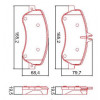 Pastilhas Freio Dianteiro Ferodo Mercedes-Benz Glk 09/15 HQF2389C - 2