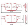Pastilhas Freio Dianteiro Ferodo Peugeot 3008 10/16 Xc60 10/17 HQF4136C - 2