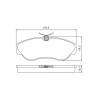 Pastilhas Freio Dianteiro Jurid Citroën Jumper 97/06 Ducato 97/99 Boxer 94/99 HQJ2117 - 2