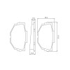Pastilhas Freio Dianteiro Jurid Dodge 1.500 1.800 D 83/90 R12 78/83 HQJ2070 - 2