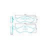 Pastilhas Freio Dianteiro Jurid Dodge Dakota 00/02 HQJ2252 - 2