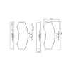 Pastilhas Freio Dianteiro Jurid Fiat Ducato 81/93 Mb 130 131 3.0D 82/90 HQJ2086A - 2