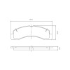 Pastilhas Freio Dianteiro Jurid Ford F250 98/12 F350 98/04 F4000 98/05 HQJ2103 - 2