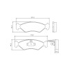 Pastilhas Freio Dianteiro Jurid Ford Fiesta 95/14 Ka 97/08 HQJ2051 - 2