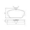 Pastilhas Freio Dianteiro Jurid Ford Taurus 93/01 HQJ2191 - 2