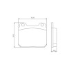 Pastilhas Freio Dianteiro Jurid Gm Caravan 79/92 Opala 79/92 HQJ2009 - 2