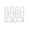 Pastilhas Freio Dianteiro Jurid Jeep Cherokee 88/98 Wrangler 88/98 Carnival 98 HQJ2152 - 2