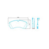 Pastilhas Freio Dianteiro Jurid Mercedes-Benz Sprinter 12/19 HQJ2324A - 2