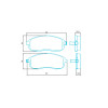 Pastilhas Freio Dianteiro Jurid Nissan Sentra 06/13 Sx4 09/14 HQJ2223A - 2