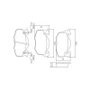 Pastilhas Freio Dianteiro Jurid Peugeot 107 96/01 405 85/98 Clio 93/98 HQJ2074A - 2