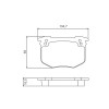 Pastilhas Freio Dianteiro Jurid Peugeot 504 505 82/89 Pick-Up 90/99 HQJ2075 - 2