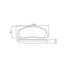 Pastilhas Freio Dianteiro Jurid Renault Traffic 85/01 HQJ2076 - 2