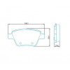 Pastilhas Freio Traseiro Ferodo Audi A3 97/12 Fusca 11/16 Golf 09/12 Jetta 11 HQF2321C - 2