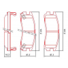 Pastilhas Freio Traseiro Ferodo Dodge Avenger 95/000 91/98 Tr4 06/16 HQF4091AC - 2