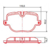 Pastilhas Freio Traseiro Ferodo Land Rover Range Rover Supercharger 10/16 HQF4116C - 2