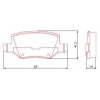 Pastilhas Freio Traseiro Ferodo Mercedes-Benz 05/11 Classe A 13/18 HQF4123C - 2