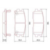 Pastilhas Freio Traseiro Ferodo Mitsubishi Pajero 93/00 HQF4045AC - 2