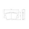 Pastilhas Freio Traseiro Jurid Lexus Es350 07/10 Camry 06/11 Rav4 05/12 HQJ2278 - 2